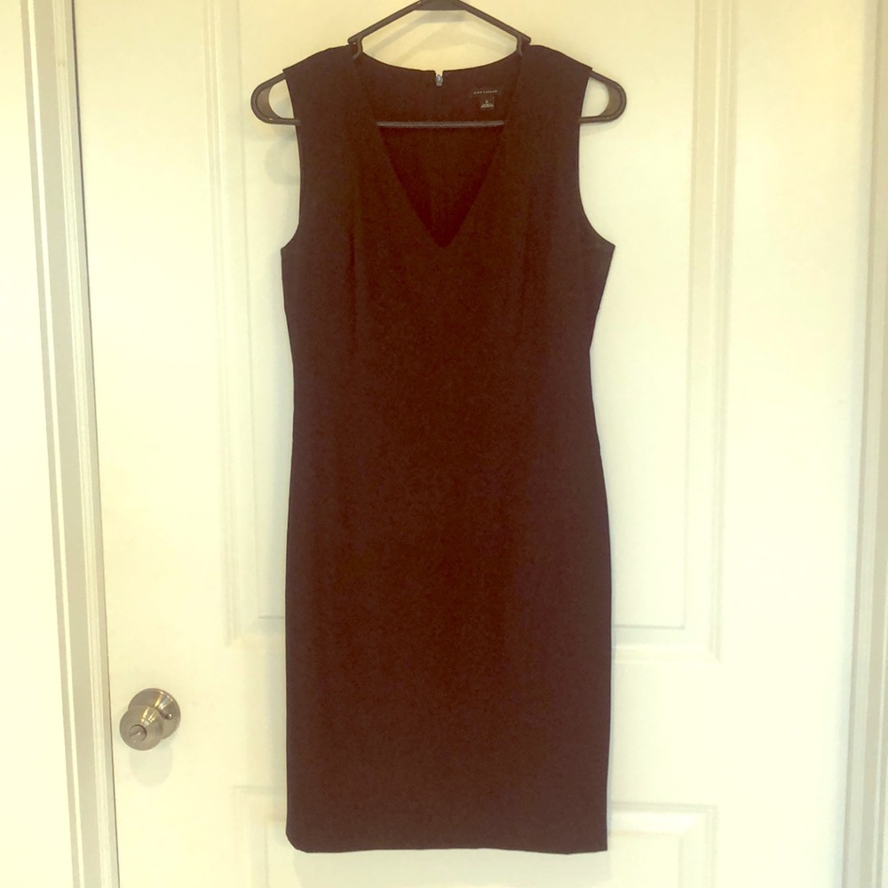 Ann Taylor Black Sheath Dress Size 2